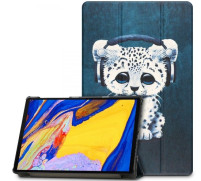 Луксозен кожен калъф тефтер TRI-FOLD и стойка за Samsung Galaxy Tab A8 10.5  X200 / X205  с коте 